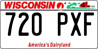 WI license plate 720PXF