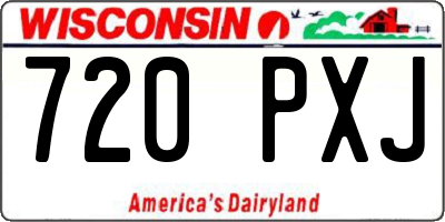 WI license plate 720PXJ