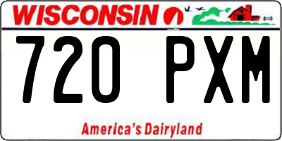 WI license plate 720PXM