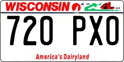 WI license plate 720PXO