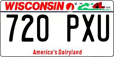 WI license plate 720PXU