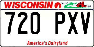 WI license plate 720PXV
