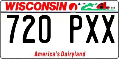 WI license plate 720PXX