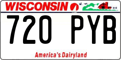 WI license plate 720PYB
