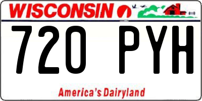 WI license plate 720PYH