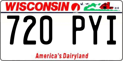 WI license plate 720PYI
