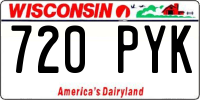 WI license plate 720PYK