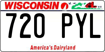 WI license plate 720PYL