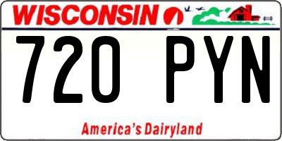 WI license plate 720PYN