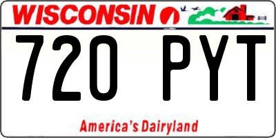 WI license plate 720PYT