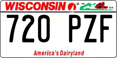 WI license plate 720PZF
