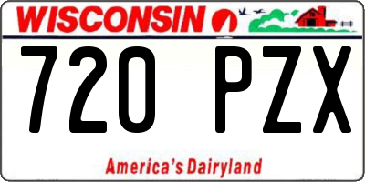 WI license plate 720PZX