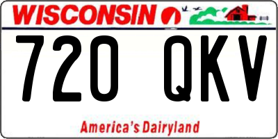 WI license plate 720QKV