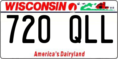 WI license plate 720QLL