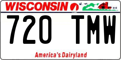 WI license plate 720TMW