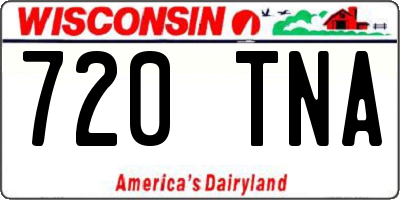 WI license plate 720TNA