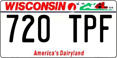 WI license plate 720TPF