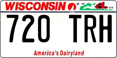 WI license plate 720TRH