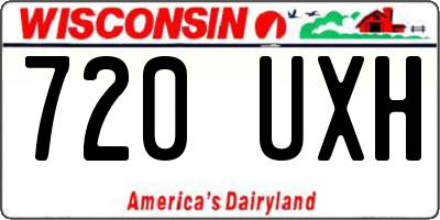 WI license plate 720UXH