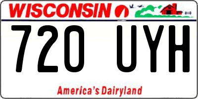WI license plate 720UYH