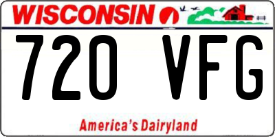 WI license plate 720VFG