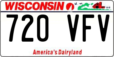 WI license plate 720VFV