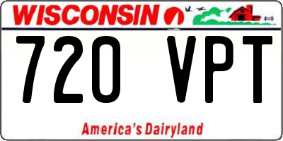 WI license plate 720VPT