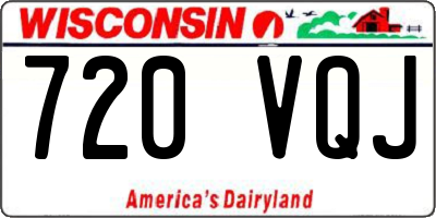 WI license plate 720VQJ