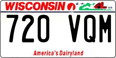 WI license plate 720VQM