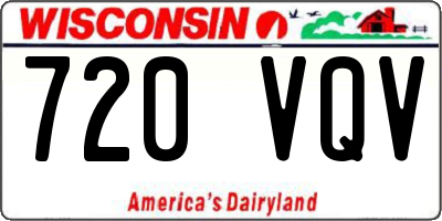 WI license plate 720VQV