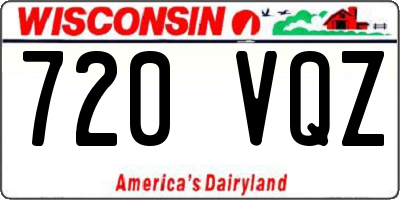 WI license plate 720VQZ