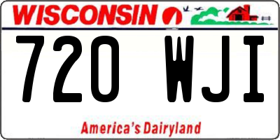 WI license plate 720WJI