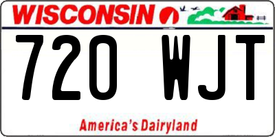 WI license plate 720WJT