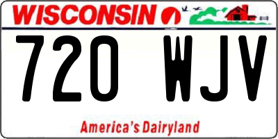 WI license plate 720WJV
