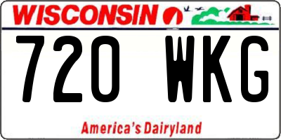 WI license plate 720WKG