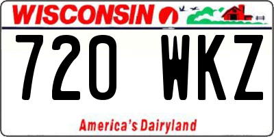 WI license plate 720WKZ