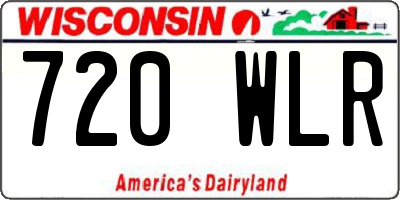 WI license plate 720WLR