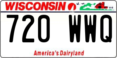 WI license plate 720WWQ
