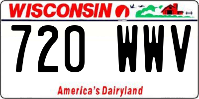 WI license plate 720WWV