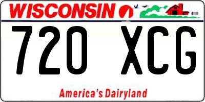 WI license plate 720XCG