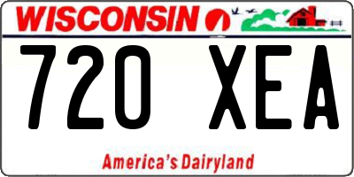 WI license plate 720XEA