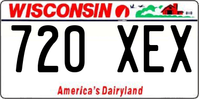 WI license plate 720XEX