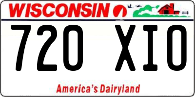 WI license plate 720XIO