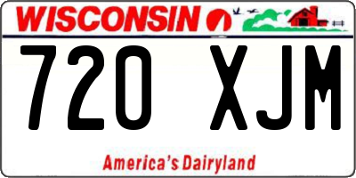 WI license plate 720XJM
