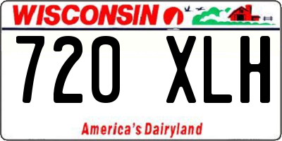 WI license plate 720XLH