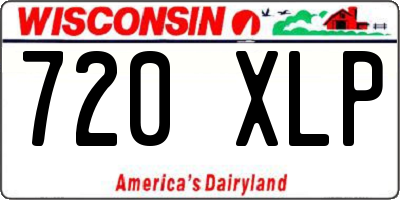 WI license plate 720XLP