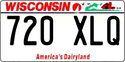 WI license plate 720XLQ