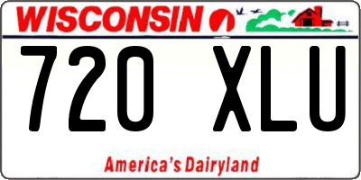 WI license plate 720XLU