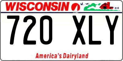 WI license plate 720XLY