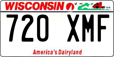 WI license plate 720XMF
